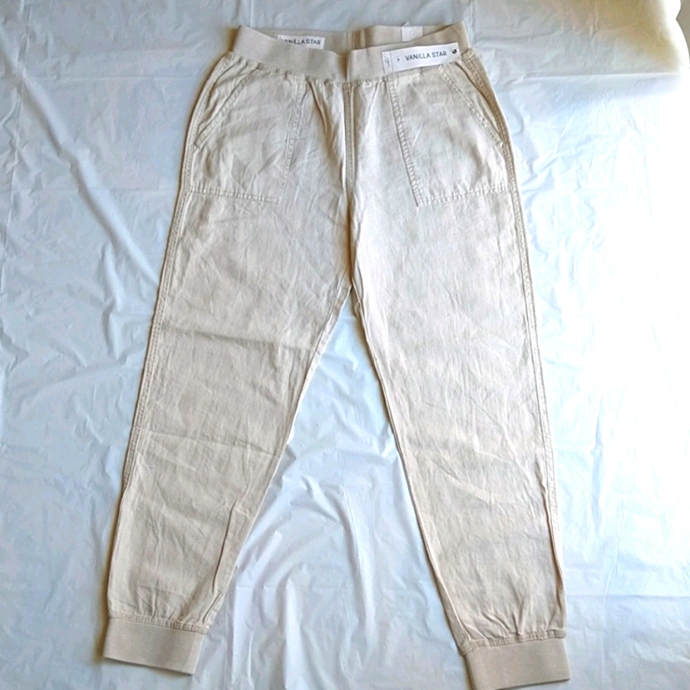 Women's joggers cream, size M